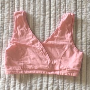 Soft stretchy maternity or breastfeeding bra